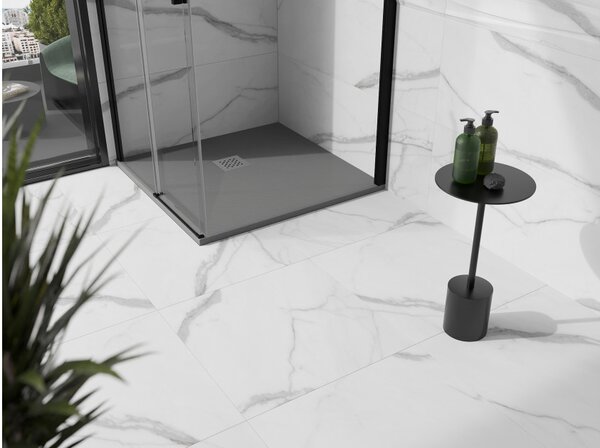 Mexen Stone+ τετράγωνη σύνθετη βάση ντους 80 x 80 cm, γκρι-σκυρόδεμα - 44618080