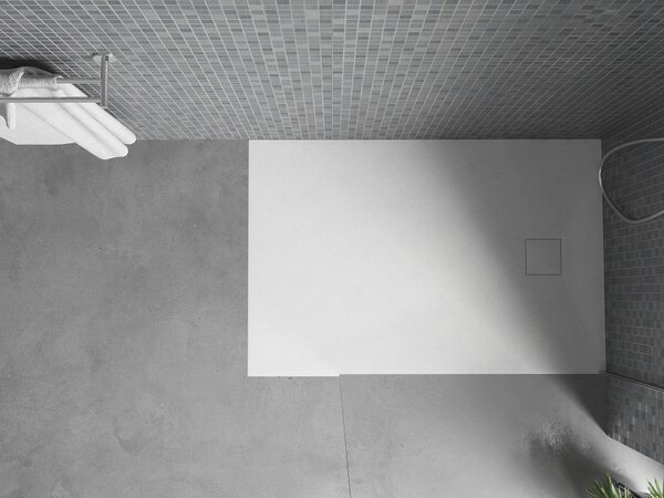 Mexen Bert ορθογώνιος δίσκος ντους SMC 110 x 70 cm, λευκός - 4K107011