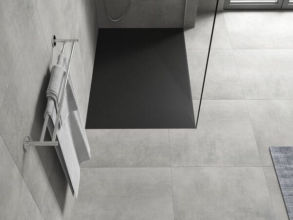 Mexen Hugo ορθογώνιος δίσκος ντους SMC 120 x 90 cm, μαύρος - 42709012