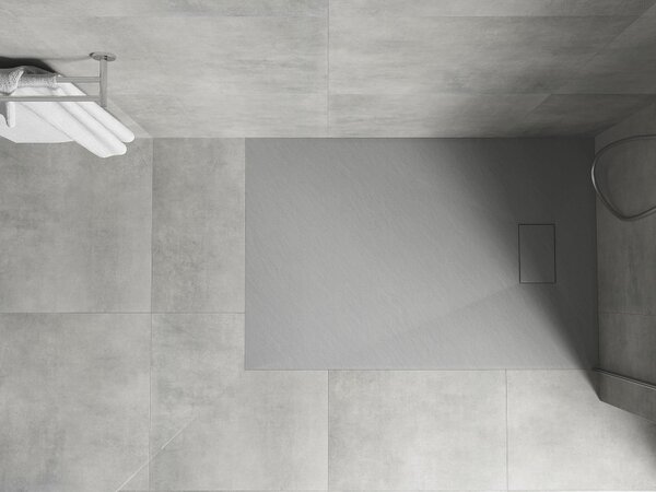 Mexen Hugo ορθογώνιος δίσκος ντους SMC 100 x 80 cm, γκρι - 42618010