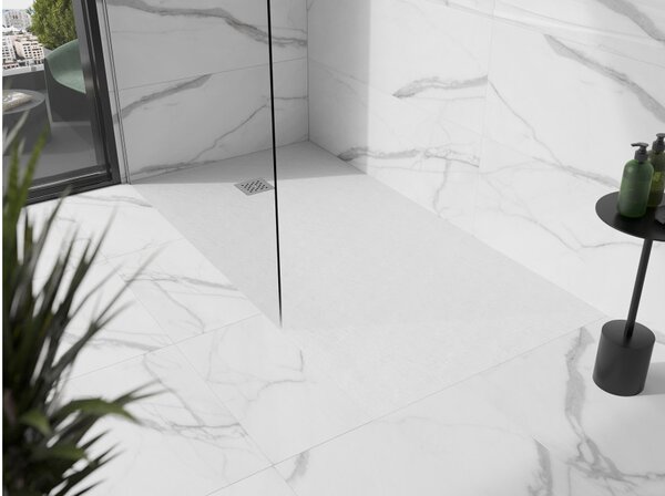 Mexen Stone+ ορθογώνιο σύνθετο ντους 200 x 80 cm, λευκό - 44108020