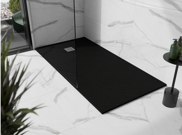 Mexen Stone+ ορθογώνιο σύνθετο ντους 200 x 90 εκ., μαύρο - 44709020