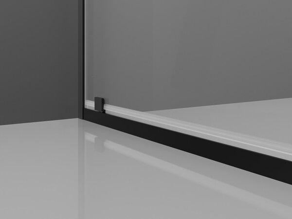 Mexen Exo καμπίνα ντους ανοιγόμενη 90 x 90 cm, διάφανη, μαύρη - 8181-090-090-70-00