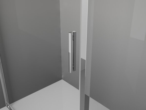 Mexen Exo-BR καμπίνα ντους ανοιγόμενη 90 x 90 cm, διάφανη, χρώμιο - 8181-090-090-01-00