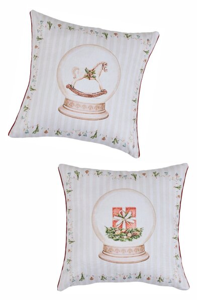 Χριστουγεννιάτικo Μαξιλάρι 2 Όψεων (50x50) Kentia Snow 2625