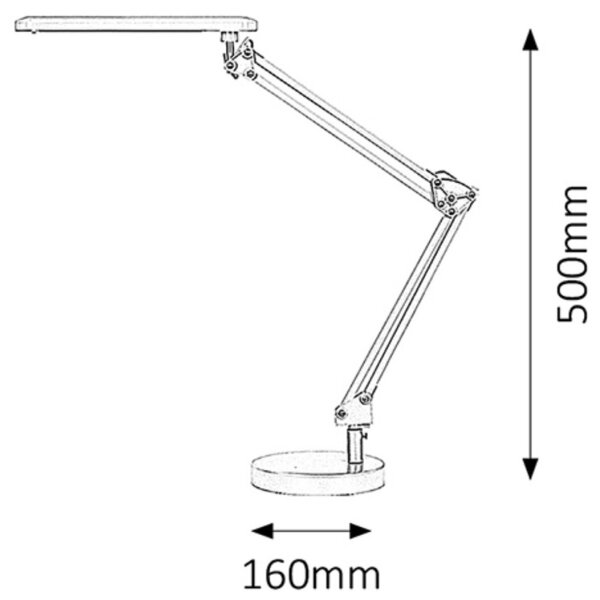 Rabalux 4408 - Επιτραπέζια λάμπα LED COLIN LED/5,6W/230V