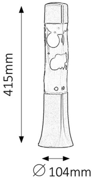 Rabalux 4110 - Φωτιστικό λάβας MARSHAL 1xE14/25W/230V