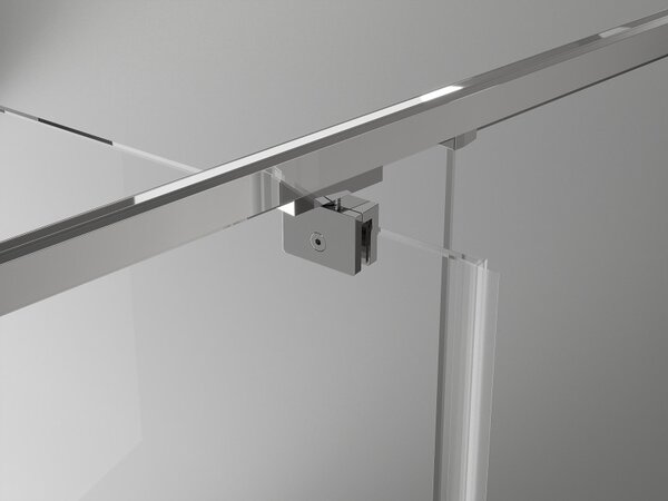 Mexen Exo-BR καμπίνα ντους ανοιγόμενη 90 x 90 cm, διάφανη, χρώμιο - 8181-090-090-01-00