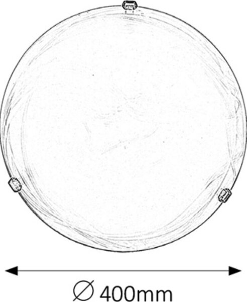 Rabalux 3303 - Φως οροφής ALABASTRO 2xE27/60W/230V