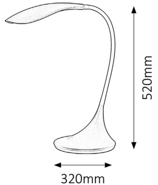 Rabalux 4164 - LED Λάμπα με dimmer DOMINIC 1xLED/4,5W/230V