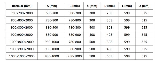 Mexen Exo Πεντάγωνο αναδιπλούμενη καμπίνα ντους 90 x 90 cm, διάφανο, χρυσό