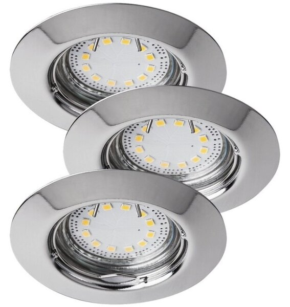 Rabalux 1047 - ΣΕΤ 3xLED Χωνευτό φωτιστικό LITE 3xGU10-LED/3W/230V