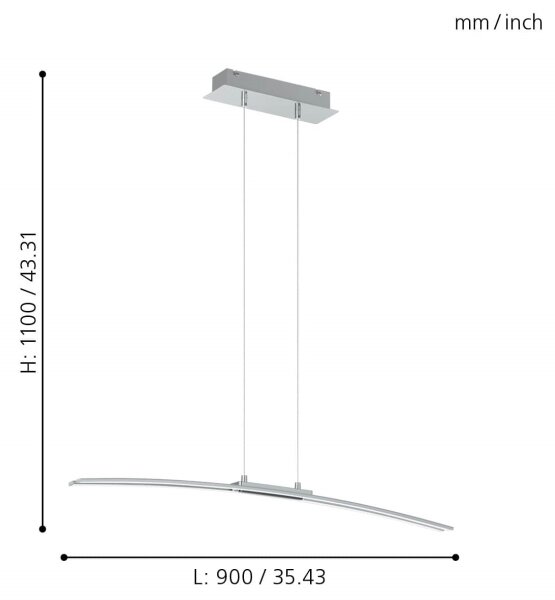 Eglo 95147 - Πολύφωτο LED LASANA LED/30W/230V