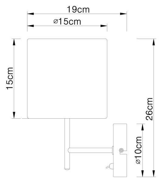 Globo 15187W - Φωτιστικό τοίχου AMY 1xE14/40W/230V