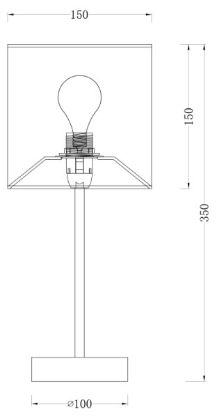 Globo 15185T - Επιτραπέζια λάμπα PACO 1xE14/40W/230V