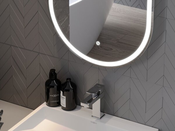 Mexen Bono Καθρέφτης μπάνιου φωτιζόμενος 45 x 120 cm, LED 6000K, αντιθαμβωτικός