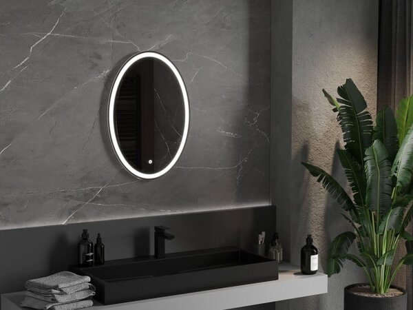 Mexen Elz φωτιζόμενος καθρέπτης μπάνιου 50 x 70 cm, LED 6000K, αντιθαμβωτικό