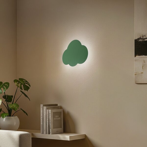 TK Lighting Απλίδα Cloud, πράσινη, μέταλλο, πλάτος 38 cm, 2 φλόγες, G9, ρυθμιζόμενος, Πράσινο, Σαλόνι / τραπεζαρία, Μέταλλο, Νεανική διαβίωση