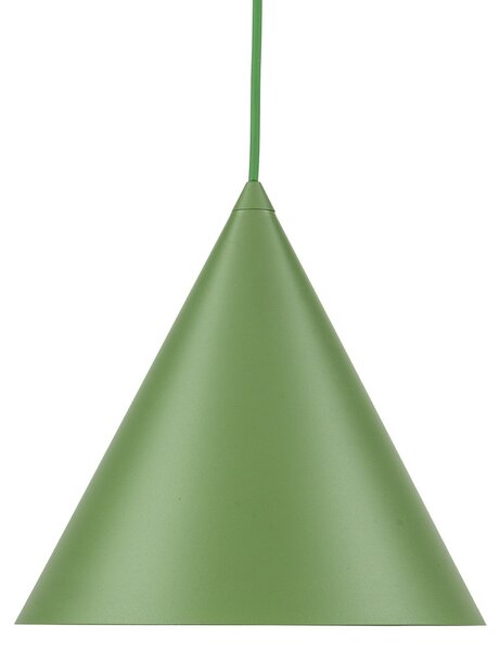 TK Lighting Κρεμαστό φωτιστικό Cono, 1 λάμπα, Ø 25 cm, πράσινο, E27, ρυθμιζόμενος, Πράσινο, Σαλόνι / τραπεζαρία, Μέταλλο, σύγχρονο
