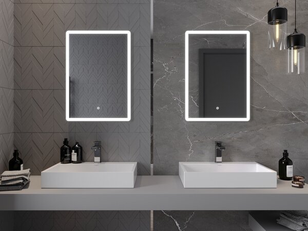 Mexen Navia φωτιζόμενος καθρέφτης μπάνιου 50 x 70 cm, LED 6000K, αντιθαμβωτικός