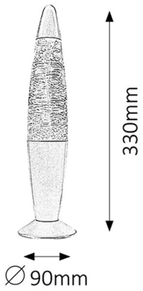 Rabalux 4533 - Διακοσμητική λάμπα MILIE RGB 0,9W