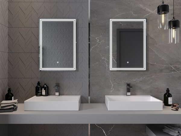 Mexen Taco φωτιζόμενος καθρέφτης μπάνιου 50 x 70 cm, LED 6000K, κατά της υγρασίας