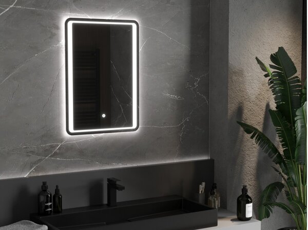 Mexen Zusa καθρέφτης μπάνιου με φωτισμό 50 x 70 cm, LED 6000K, αντιθαμβωτικός