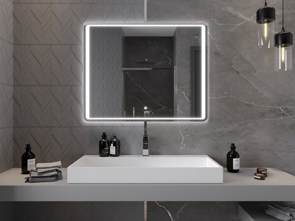 Mexen Zusa καθρέφτης μπάνιου με φωτισμό 100 x 80 cm, LED 6000K, αντιθαμβωτικός