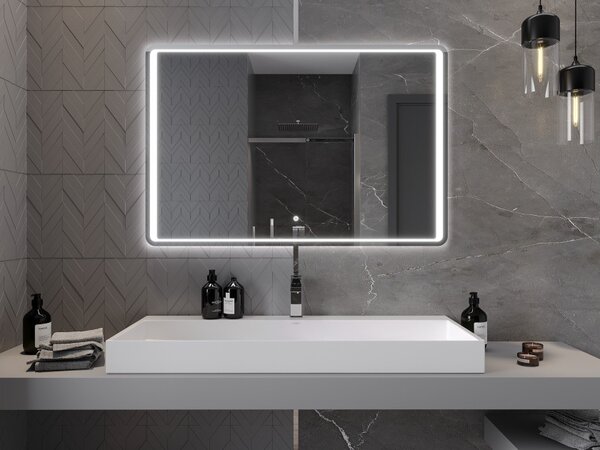 Mexen Zusa καθρέφτης μπάνιου με φωτισμό 120 x 80 cm, LED 6000K, κατά της ομίχλης