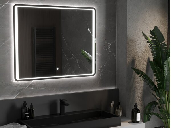 Mexen Zusa καθρέφτης μπάνιου με φωτισμό 100 x 80 cm, LED 6000K, αντιθαμβωτικός