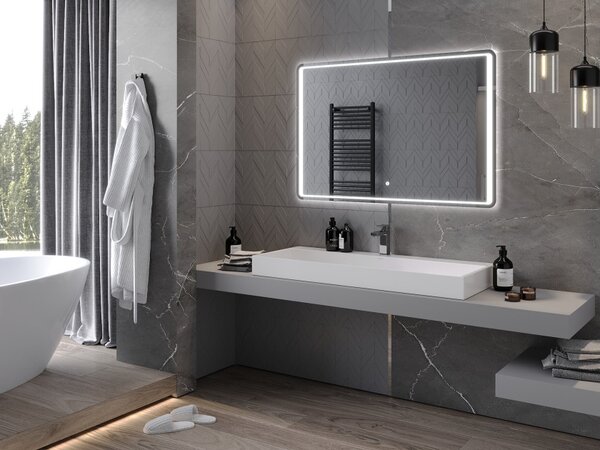 Mexen Zusa καθρέφτης μπάνιου με φωτισμό 120 x 80 cm, LED 6000K, κατά της ομίχλης