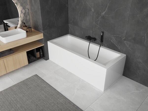Mexen Cubik ορθογώνια μπανιέρα 120 x 70 cm με επένδυση, λευκή - 55031207000X