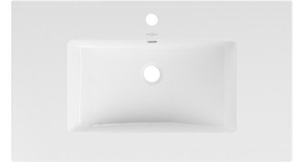 Mexen Atena νιπτήρας εντοιχισμένος σε πάγκο 80 x 46 cm, λευκός - 25018000