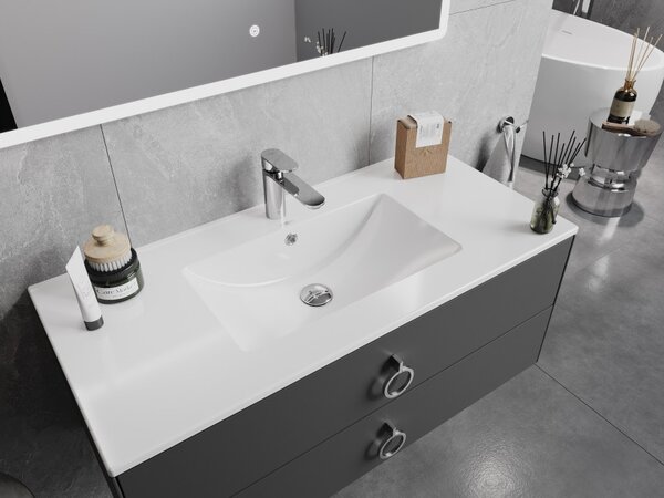 Mexen Atena νιπτήρας ενσωματωμένος στον πάγκο 101 x 46 εκ., λευκός - 25011000
