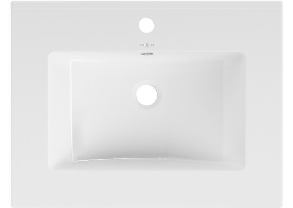 Mexen Atena ενσωματωμένος νεροχύτης σε πάγκο 61 x 46 cm, λευκός - 25016000
