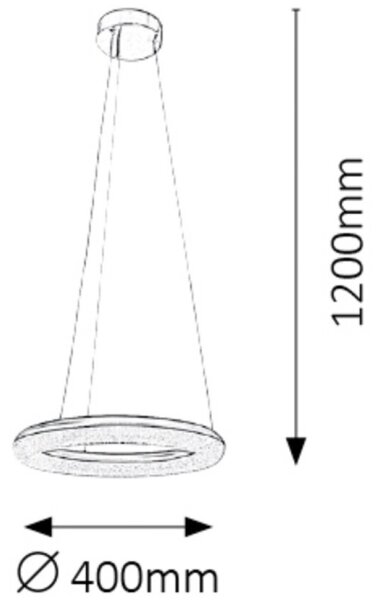 Rabalux 2565 - Πολύφωτο dimmer LED GEORGINA LED/24W/230V λευκό