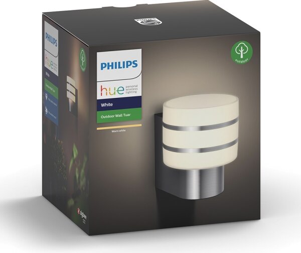 Philips 17404/47/P0 - Επιτοίχιο φωτιστικό εξωτερικού χώρου LED Hue TUAR 1xE27/9,5W IP44