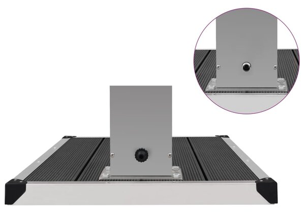 VidaXL Ντουζιέρα με Βάση Εξωτερικού Χώρου από WPC / Ανοξείδωτο Ατσάλι