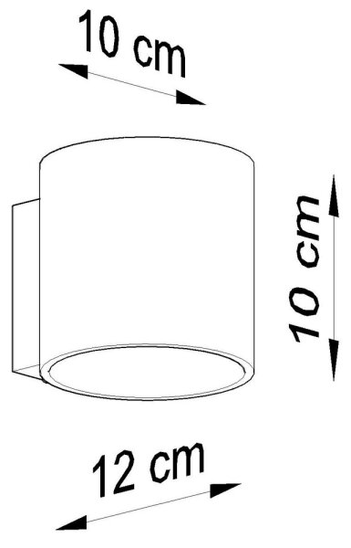 Sollux SL.0050 - Φωτιστικό τοίχου ORBIS 1 1xG9/40W/230V λευκό