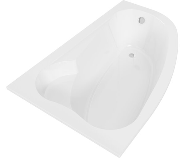 Mexen Westa Μπανιέρα γωνιακή αριστερή 160 x 100 cm, λευκή - 560116010001