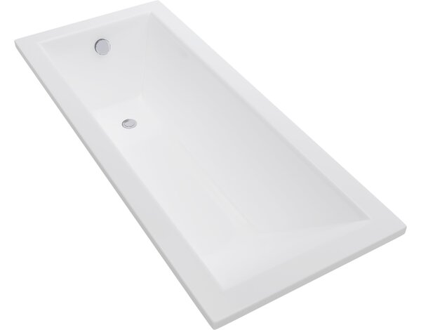 Mexen Cubik ορθογώνια μπανιέρα 120 x 70 εκ., λευκή - 55031207000