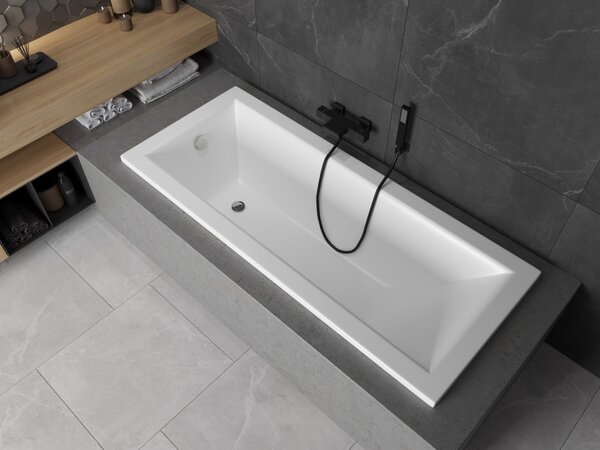 Mexen Cubik ορθογώνια μπανιέρα 120 x 70 εκ., λευκή - 55031207000