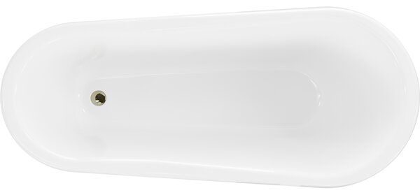 Mexen Retro μπανιέρα ελεύθερης τοποθέτησης 170 x 75 cm, λευκή, πόδια χρυσά