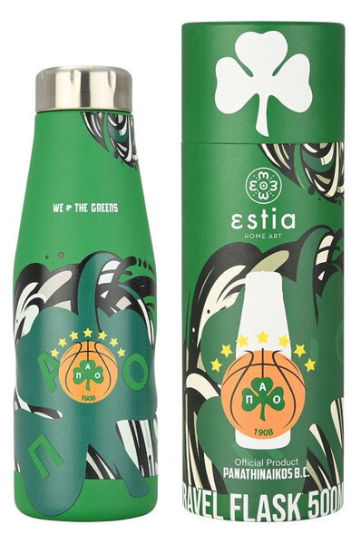 ESTIA ΘΕΡΜΟΣ TRAVEL FLASK PANATHINAIKOS BC EDITION WE THE GREENS 500ml