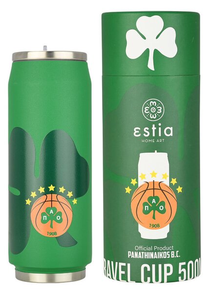 ESTIA ΘΕΡΜΟΣ TRAVEL CUP PANATHINAIKOS BC EDITION 500ml