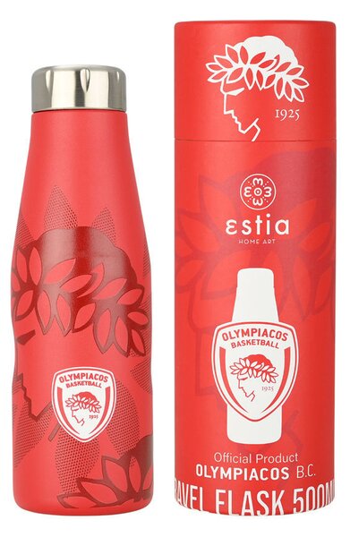 ESTIA ΘΕΡΜΟΣ TRAVEL FLASK OLYMPIACOS BC EDITION 500ml