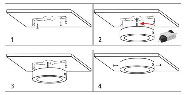 Φωτιστικό οροφής LED LED/12W/230V 4200K διάμετρος 16 cm λευκό