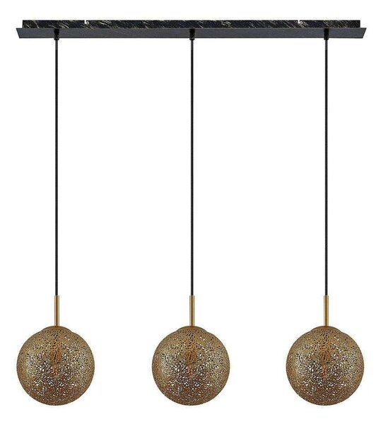 Lindby - Caralina 3 Pendant Gold/Black Lindby