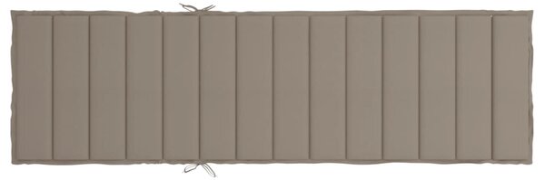 VidaXL Μαξιλάρι Ξαπλώστρας Taupe 200 x 50 x 3εκ. από Ύφασμα Oxford