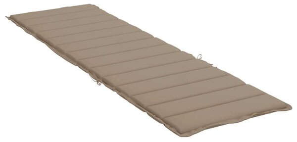 VidaXL Μαξιλάρι Ξαπλώστρας Taupe 200 x 50 x 3εκ. από Ύφασμα Oxford